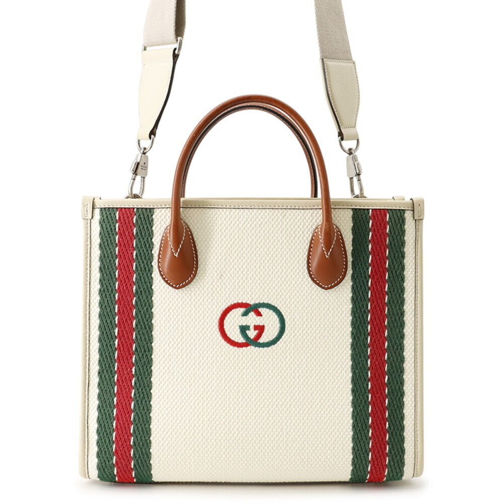 Gucci Interlocking G Canvas Tote Bag 701737 GUCCI 2-way Shoulder Handbag